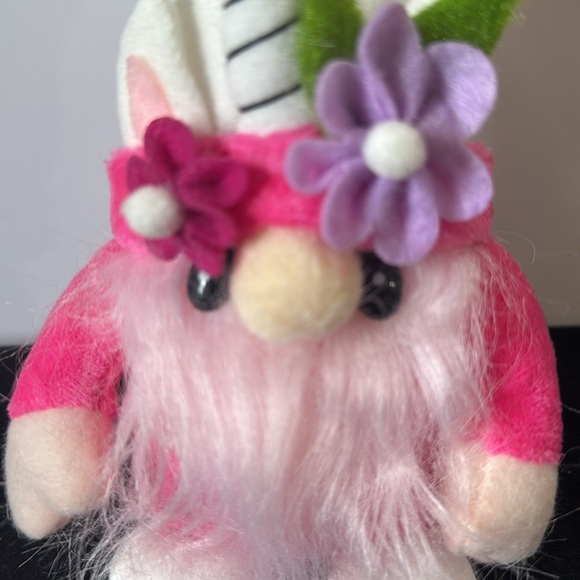 Pink and White Unicorn Gnome Plush Toy - Picture 5 of 5